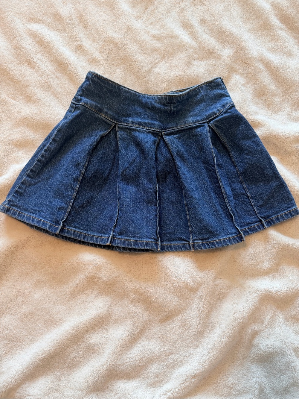art class Dark Blue Denim Pleated Skater Skirt